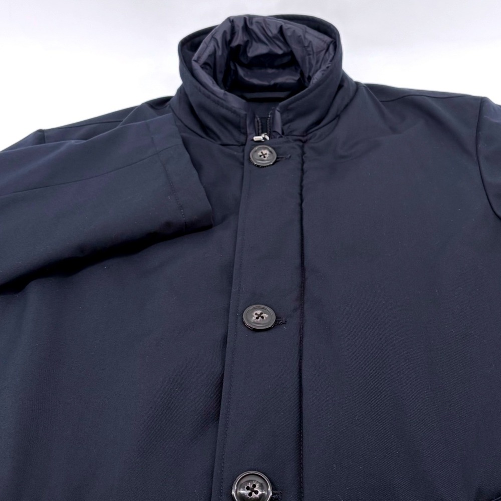 Boggi Milano Performance Navy Blue Technical Water Repellent Jacket Mens Small
